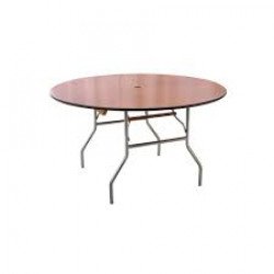 48 Round Table with hole for Umbrella (4' round)