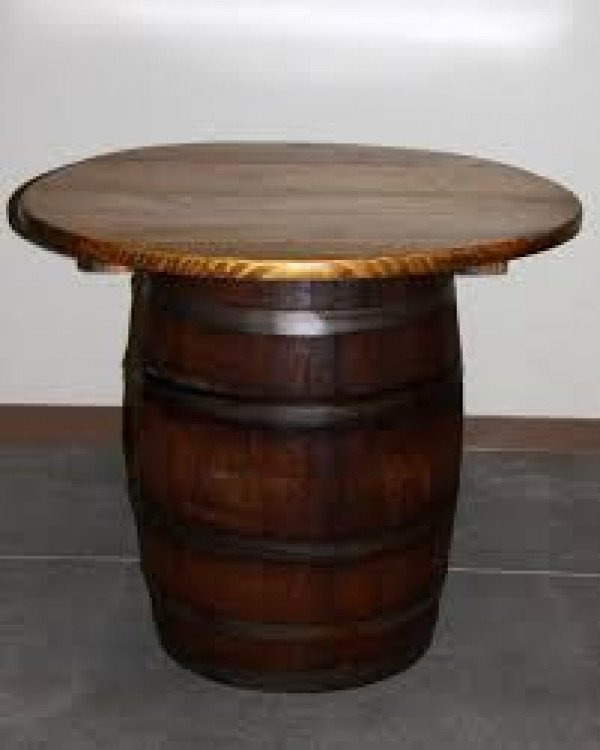 Wine Barrel Cocktail Table 30 round
