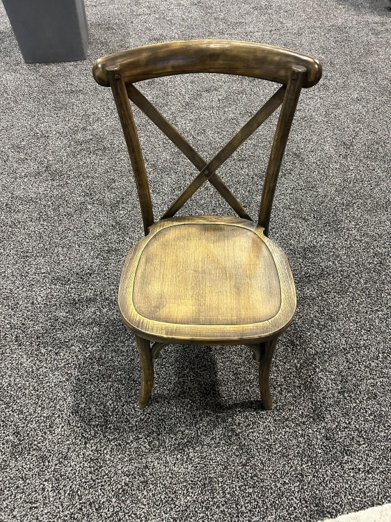 Crossback Wooden Chair includes cushion